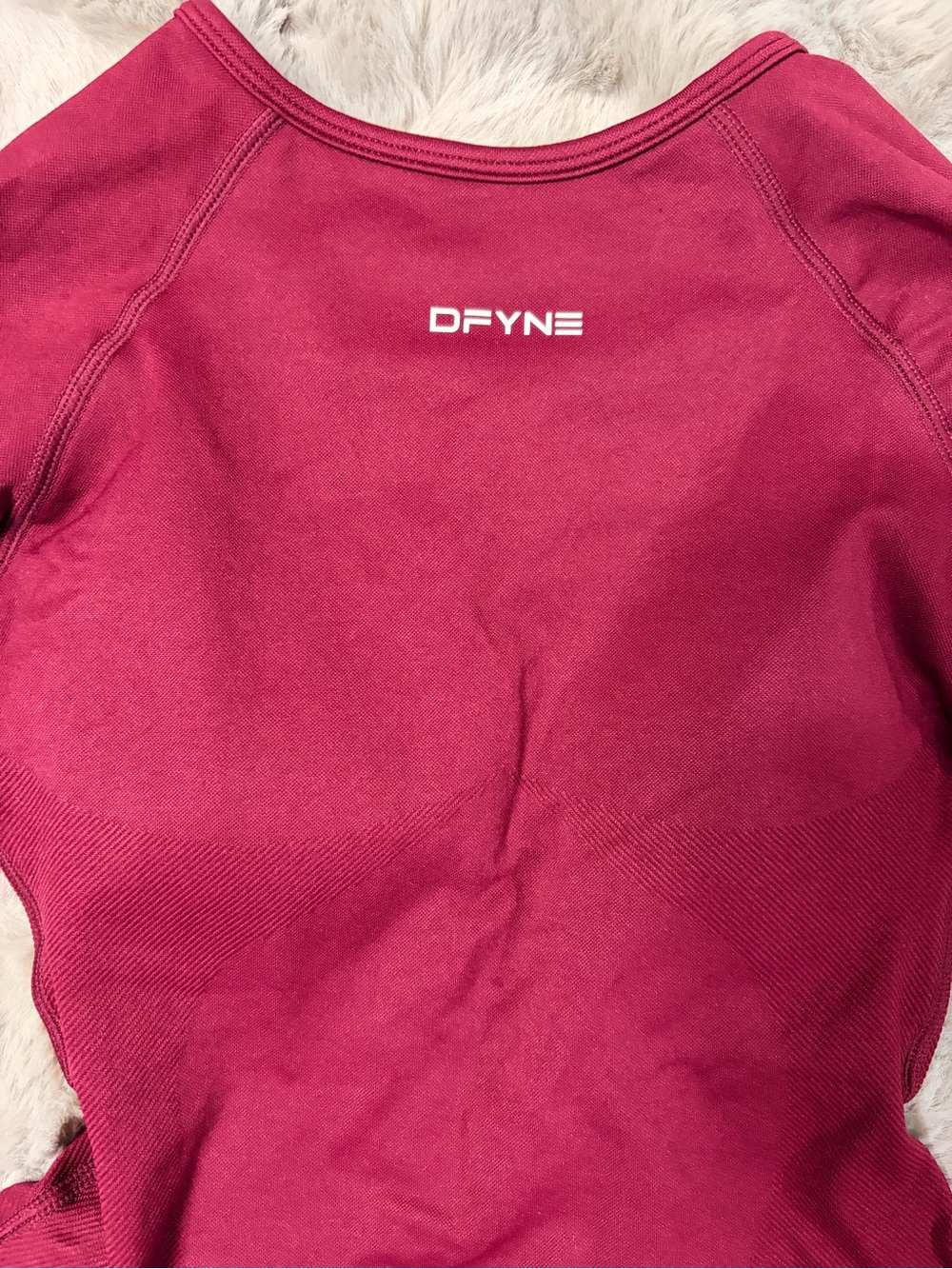 Dfyne burgundy long sleeve one piece - Picture 3 of 6